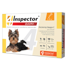 Инспектор  для собак Квадро 1- 4 кг, 1 пипетка