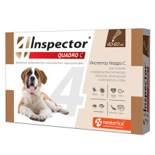 Инспектор  для собак Квадро 40-60кг, 1 пипетка
